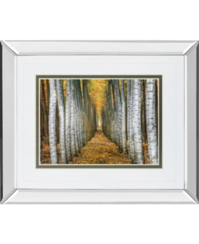 Classy Art Tree Farm By Cahill Mirror Framed Print Wall Art, 34" X 40" In Yellow