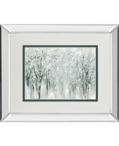 Classy Art Winter Mist By Carol Robinson Mirror Framed Print Wall Art In White