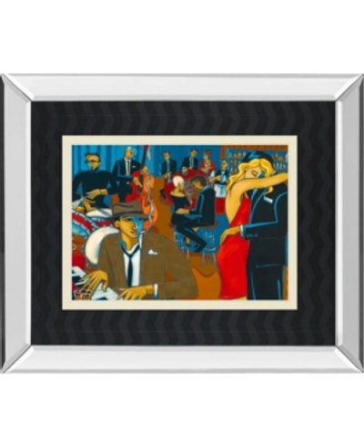 Classy Art After Hours By Marsha Hammel Mirror Framed Print Wall Art, 34" X 40" In Red