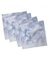 Ambesonne Winter Set Of 4 Napkins, 18" X 18" In Multi
