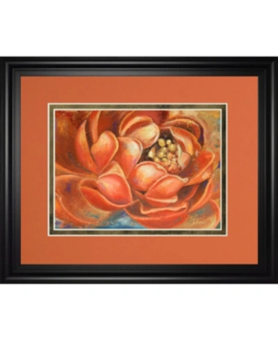 Classy Art Red Lotus I By Patricia Pinto Framed Print Wall Art, 34" X 40"