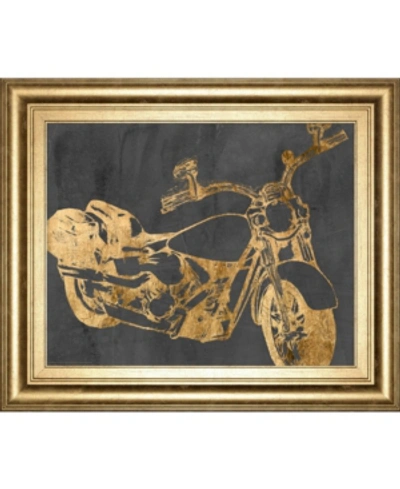 Classy Art Motorcycle Bling I By Jennifer Goldberger Framed Print Wall Art, 22" X 26"