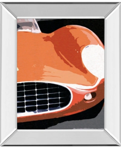 Classy Art Ferrari Classic By Malcolm Sanders Mirror Framed Print Wall Art In Red