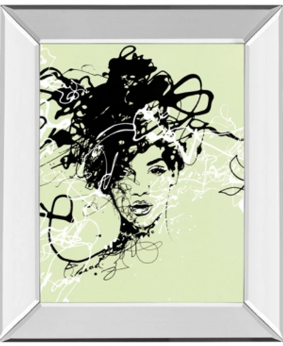 Classy Art Star Ii By Oksana Leadbitter Mirror Framed Print Wall Art, 22" X 26" In Green