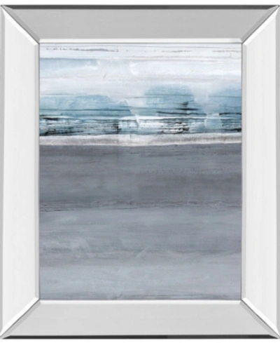 Classy Art Snowy Tracks By Sims Mirror Framed Print Wall Art, 22" X 26" In Gray