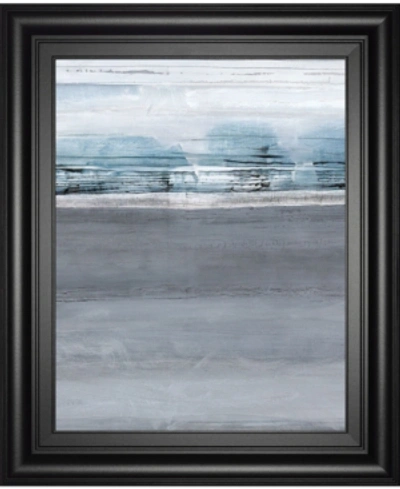 Classy Art Snowy Tracks By Sims Framed Print Wall Art, 22" X 26" In Gray