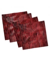 AMBESONNE GRUNGY ABSTRACT SET OF 4 NAPKINS, 18" X 18"