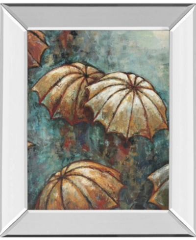 Classy Art Umbrellas By Heath Mirror Framed Print Wall Art, 22" X 26" In Blue