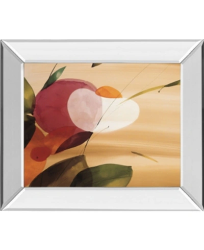 Classy Art Floral Inspiration I By Abellan Mirror Framed Print Wall Art, 22" X 26" In Tan