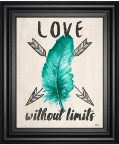 Classy Art Teal Fearless Limits Ii By Patricia Pinto Framed Print Wall Art, 22" X 26" In Green