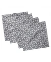 AMBESONNE PORTUGUESE TILE SET OF 4 NAPKINS, 18" X 18"