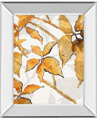Classy Art Gold Shadows I By Patricia Pinto Mirror Framed Print Wall Art, 22" X 26" In Brown