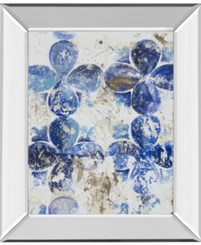 Classy Art Blue Quatrefoil Iii By Patricia Pinto Mirror Framed Print Wall Art, 22" X 26"