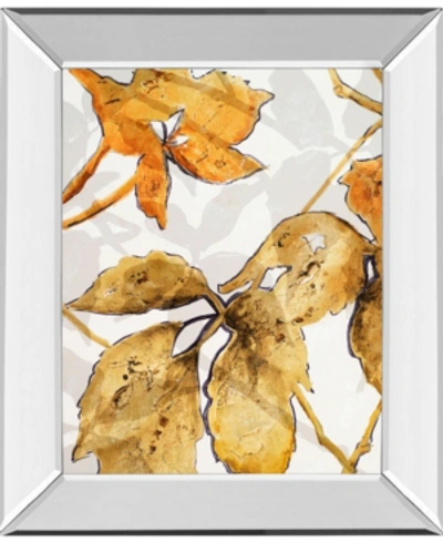 Classy Art Gold Shadows Ii By Patricia Pinto Mirror Framed Print Wall Art, 22" X 26" In Brown