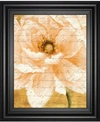CLASSY ART BEAUTIFUL CREAM PEONIES SCRIPT I BY PATRICIA PINTO FRAMED PRINT WALL ART, 22" X 26"