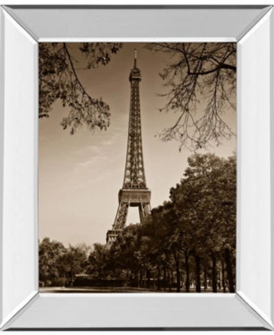 Classy Art An Afternoon Stroll-pari By Maihara J. Mirror Framed Print Wall Art, 22" X 26" In Black