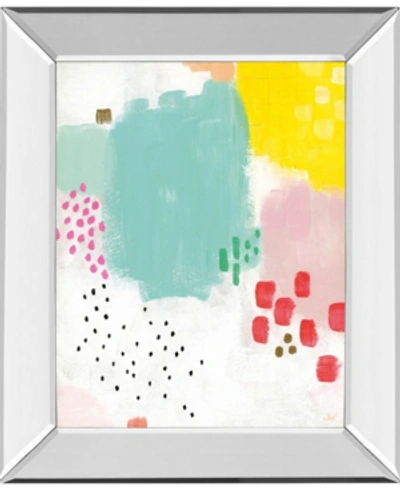 Classy Art Dots And Colors-mattie By Joelle Wehkamp Mirror Framed Print Wall Art, 22" X 26" In Green