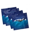 AMBESONNE WINTER SET OF 4 NAPKINS, 18" X 18"