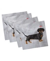 AMBESONNE DACHSHUND SET OF 4 NAPKINS, 18" X 18"