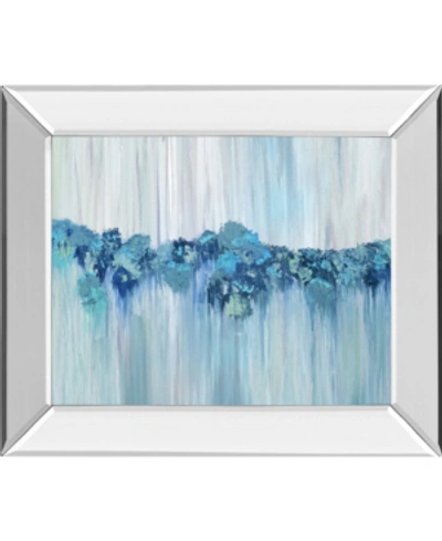Classy Art Keeping Calm By Sofia Veysey Mirror Framed Print Wall Art, 22" X 26" In Blue