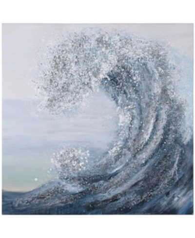 Empire Art Direct Crystal Wave Textured Metallic Hand Painted Wall Art By Martin Edwards, 36" X 36" X 1.5" In Multi