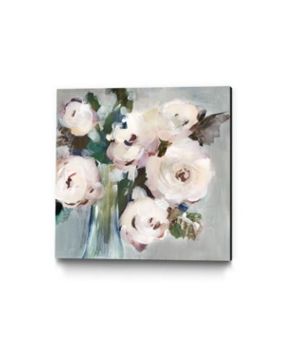 Giant Art 30" X 30" Pale Bouquet I Museum Mounted Canvas Print In Pink
