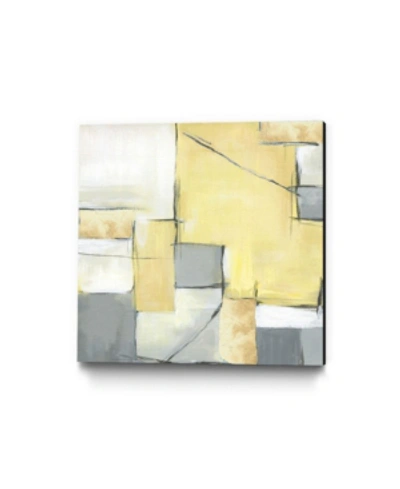 Giant Art 30" X 30" Golden Abstract Ii Museum Mounted Canvas Print In Yellow