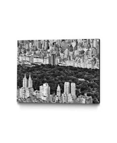 Giant Art 40" X 30" Nyc Central Park Museum Mounted Canvas Print In Black