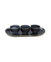 CLASSIC TOUCH RELISH DISH BOWL WITH TRAY