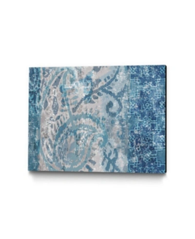 Giant Art 20" X 16" Abstract Elegance I Museum Mounted Canvas Print In Blue