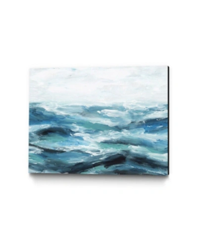 Giant Art 20" X 16" Oceanic I Museum Mounted Canvas Print In Blue