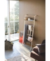 Yamazaki Tower Leaning Ladder With Shelf In White