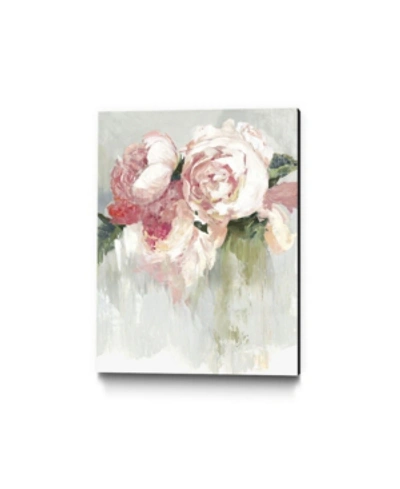 Giant Art 24" X 18" Peonies Museum Mounted Canvas Print In Pink