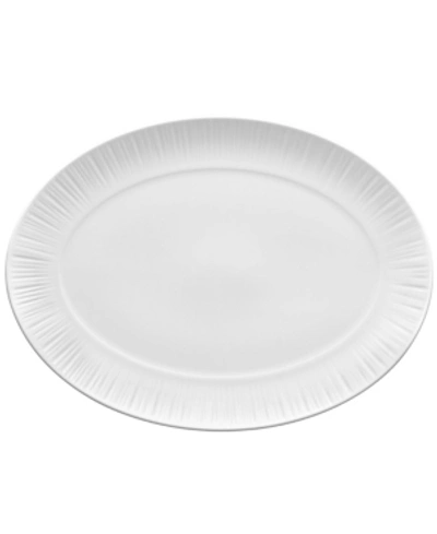 Noritake Conifere Oval Platter In White