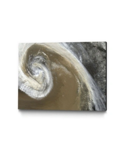 Giant Art 24" X 18" Typhoon Museum Mounted Canvas Print In Brown