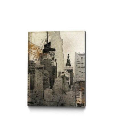 Giant Art 28" X 22" New York Local Museum Mounted Canvas Print In Brown