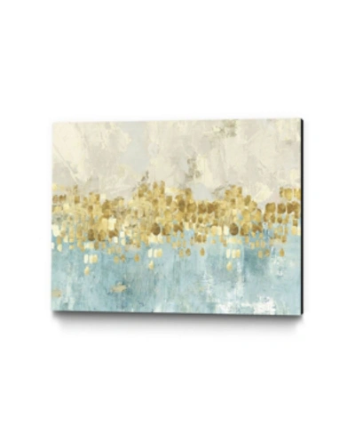 Giant Art 32" X 24" Dancing Stars Museum Mounted Canvas Print In Blue
