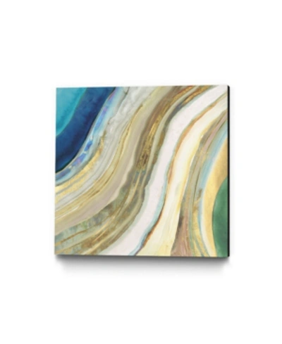 Giant Art 30" X 30" Agate I Museum Mounted Canvas Print In Gold