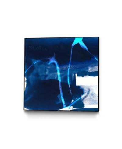 Giant Art 30" X 30" Tidal Atmosphere I Art Block Framed Canvas In Blue