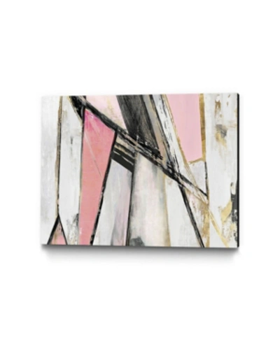 Giant Art 14" X 11" Warm Geometric I Blush Version Museum Mounted Canvas Print In Gray
