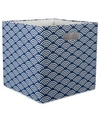 DESIGN IMPORTS WAVES PRINT POLYESTER STORAGE BIN