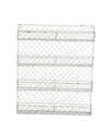 Design Imports 4 Row Chicken Wire Spice Rack In White