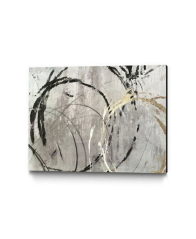 Giant Art 40" X 30" Abstract I Museum Mounted Canvas Print In Gray