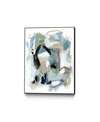 Giant Art 40" X 30" Fall Iii Art Block Framed Canvas In Blue