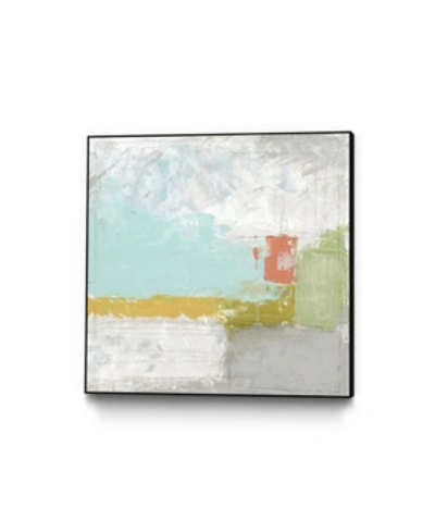 Giant Art 30" X 30" Coastal Quadrant Ii Art Block Framed Canvas In Multi
