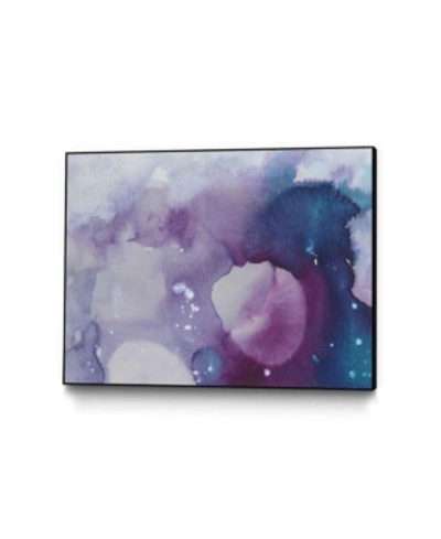 Giant Art 20" X 16" Ice Crystals Iii Art Block Framed Canvas In Pink