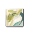Giant Art 30" X 30" Vertigo Note Ii Art Block Framed Canvas In Green
