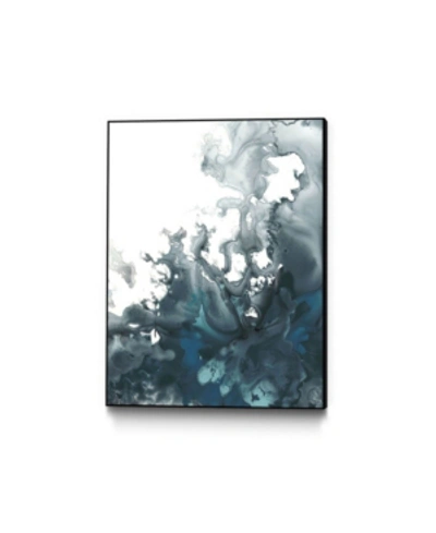 Giant Art 24" X 18" Tempest I Art Block Framed Canvas In Green