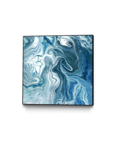 Giant Art 20" X 20" Minerals Ii Art Block Framed Canvas In Blue