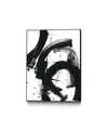 Giant Art 40" X 30" Onyx Gesture Ii Art Block Framed Canvas In Black